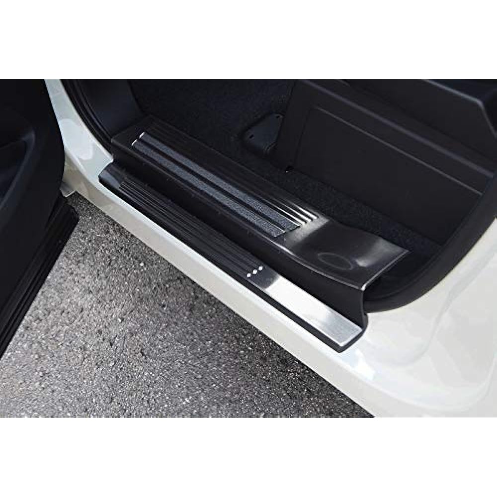 Samurai Produce Mitsubishi Delica D: 5 November 21, 2019 Special Upgraded Side Step Scuff Plate Front Rear Set 6P Black Hairline