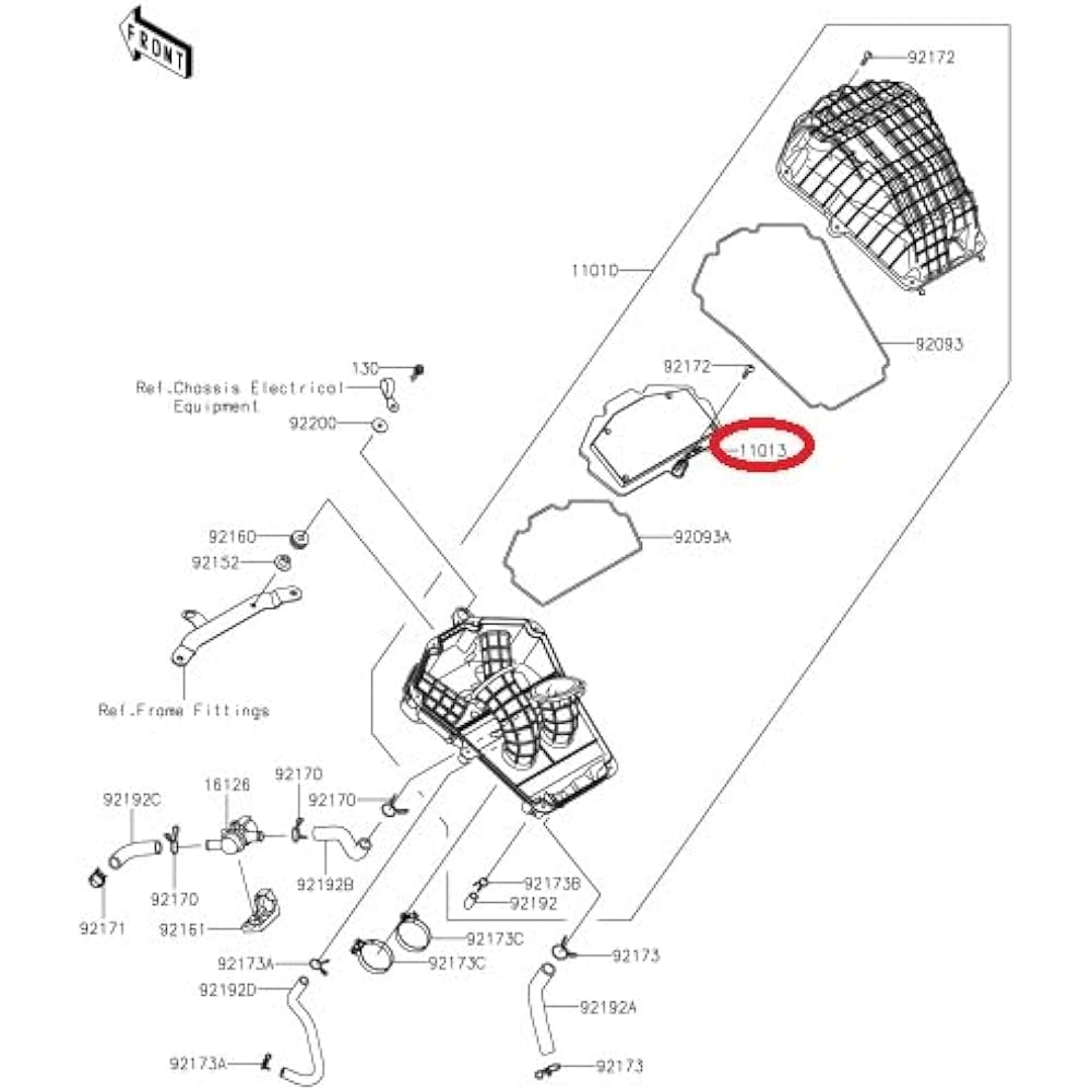Kawasaki 2024 ELIMINATOR EL400 ARFNN Element 110130767 5037