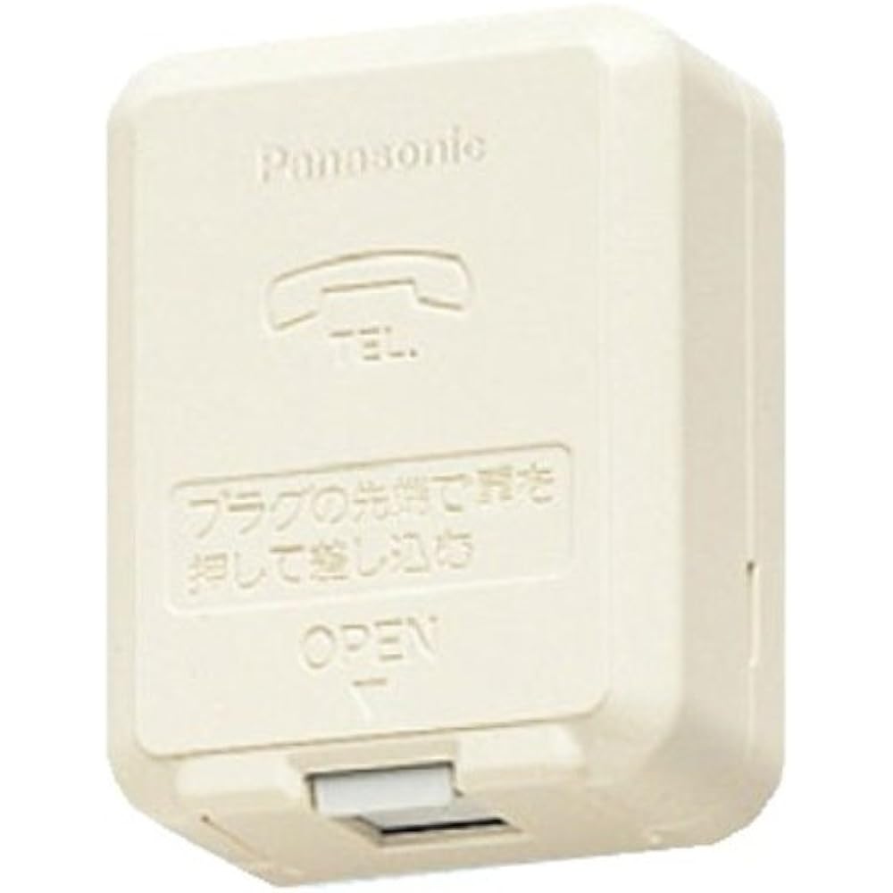 Panasonic exposed telephone modular jack 6 poles 4 cores WNT3543K 10 pieces