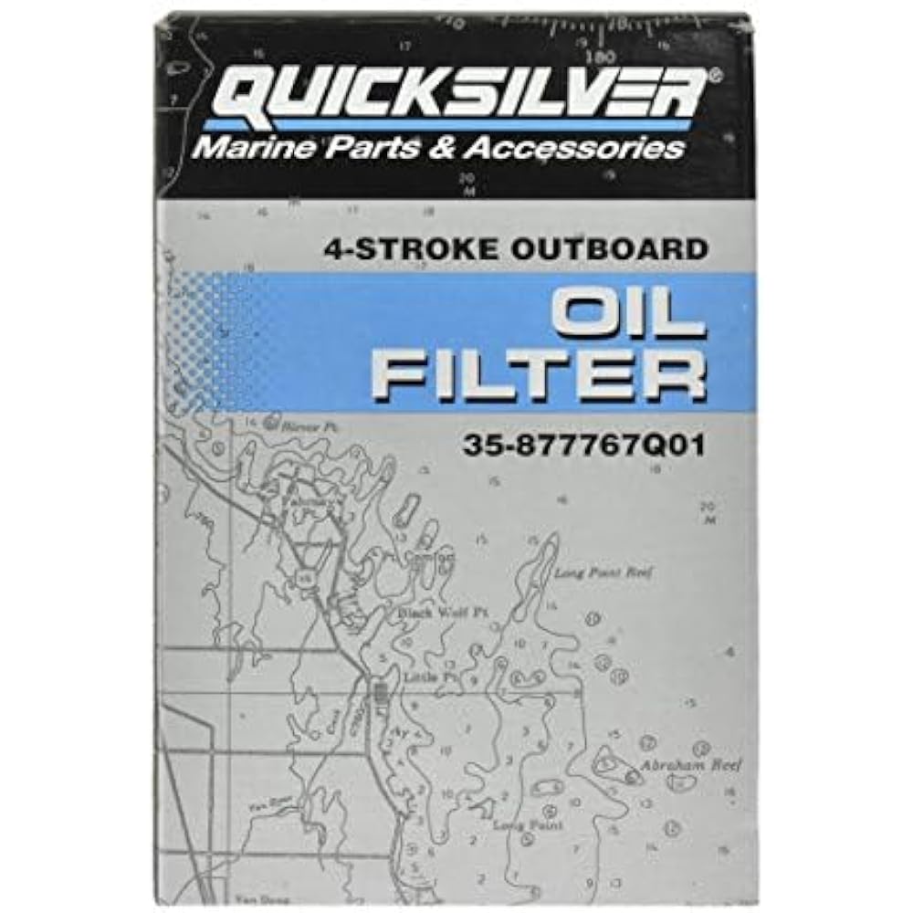 QuickSilver 877767Q01 Oil filter Verado Inline 4 cylinder 135 HP 200 HP Outdoor unit
