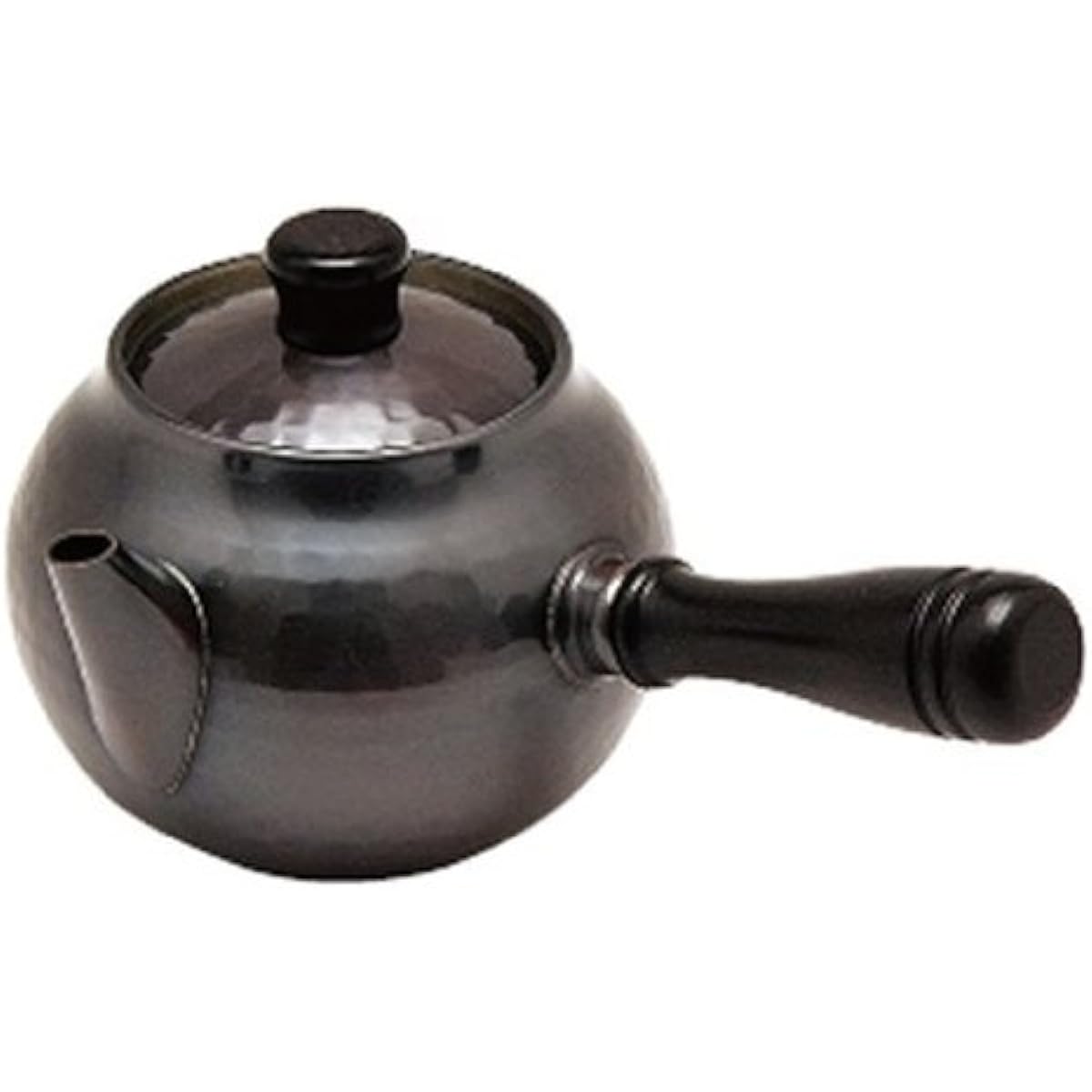 Shinko Metal (Sinkoukinzoku) Teapot Black Copper Finish 370ml Pure Copper Black Copper Finish Hammered Teapot Yokote BC-112