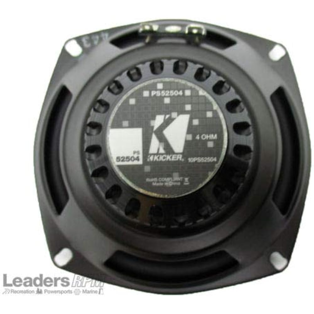 Kicker 10ps5250 5.25 Harley Davidson Motorcycle Speaker+Waterproof Wire PS5250