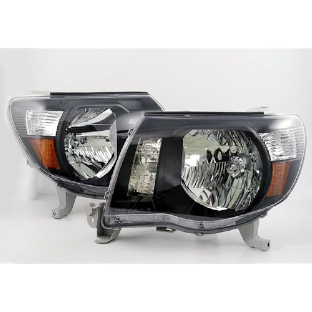 DEPO 312-1186P-US2 Toyota Takoma Headlight Black Bezel 1 Pair