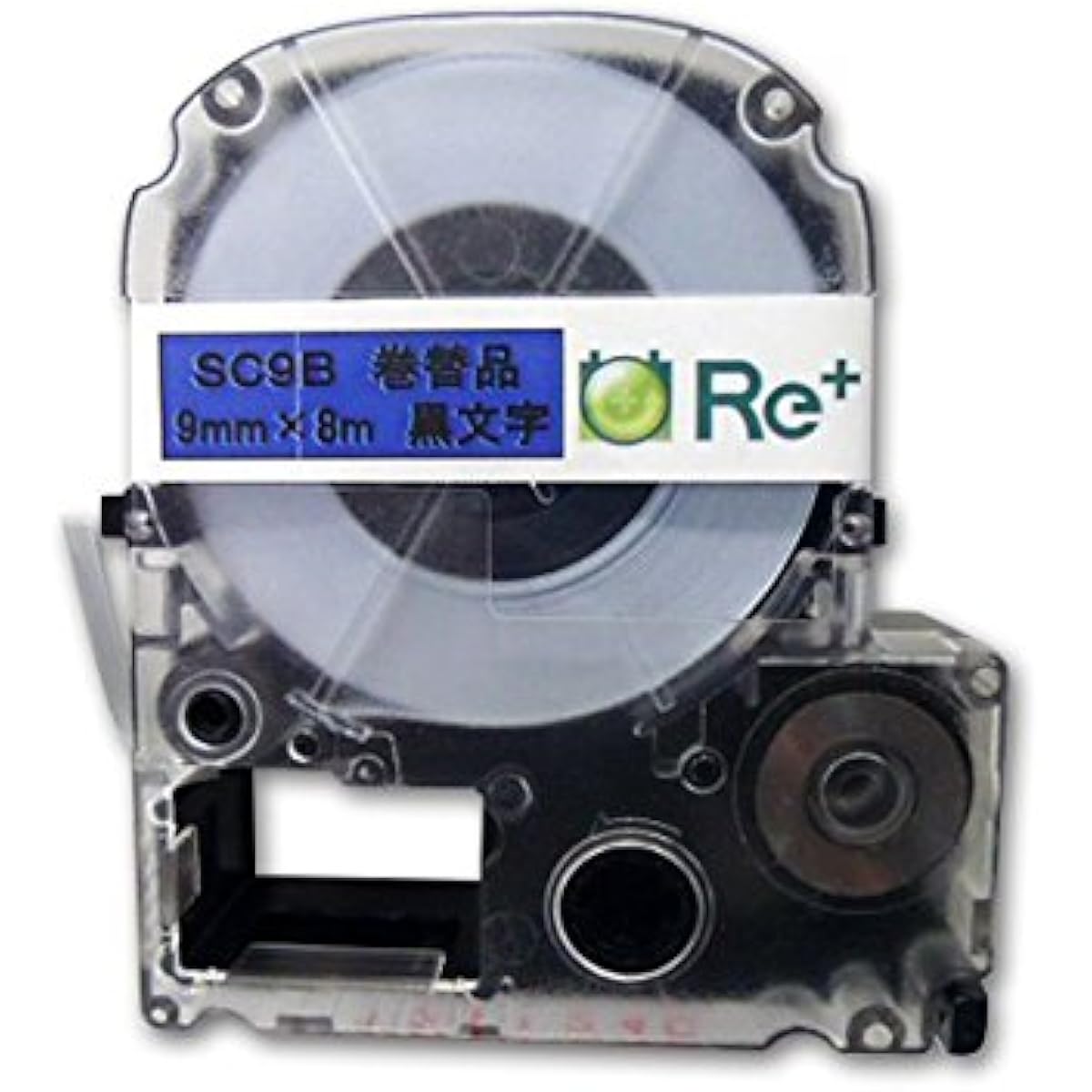 Recycled label tape 9mm blue for Replus Tepra SC9B