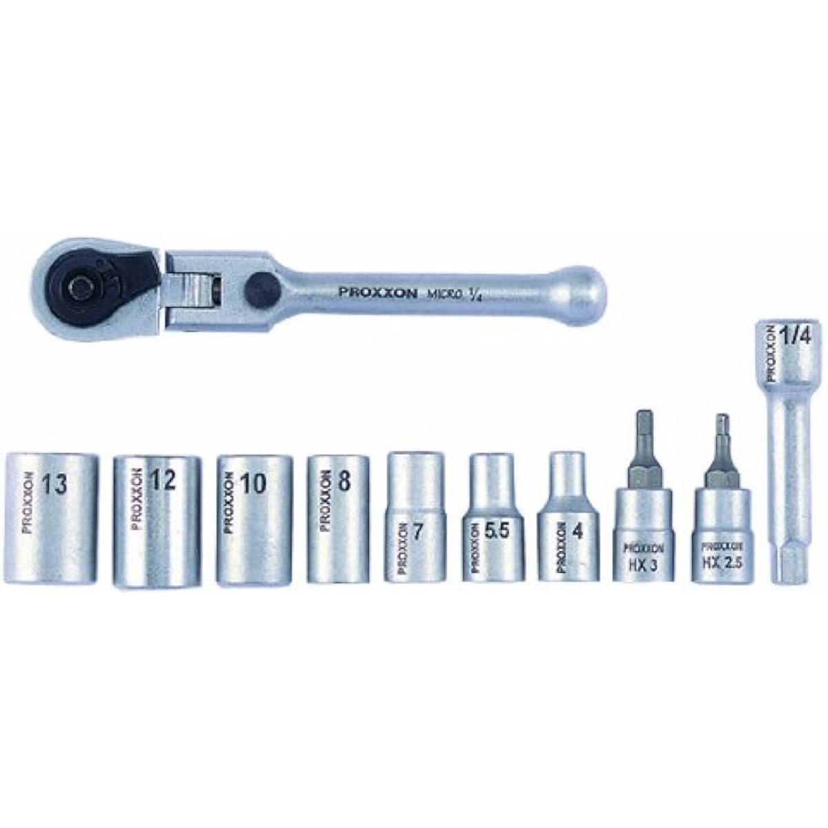 PROXXON Angle Ratchet Set (1/4") No.27650