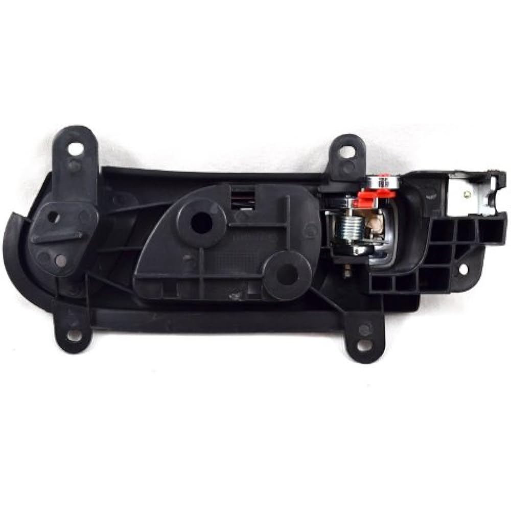 Pt Auto Warehouse HO -2239MA -FR -internal internal door handle, chrome lever with black housing -2 door coupe, passenger side side