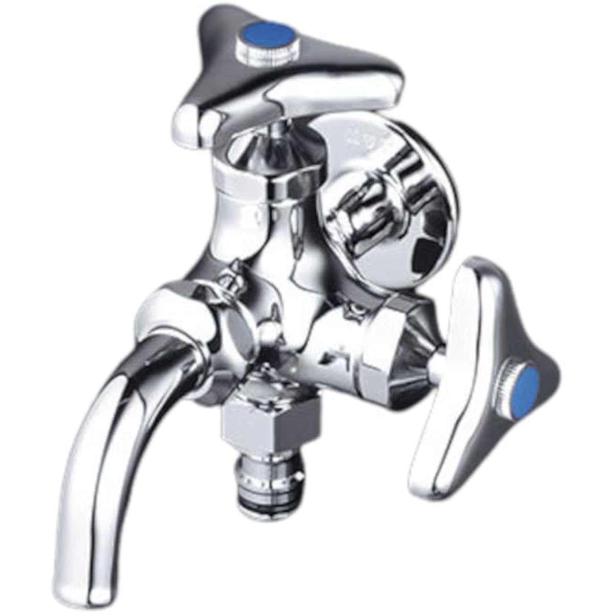 KVK Two-mouth horizontal faucet with outdoor hose connection nipple (for cold regions) K124SPZ