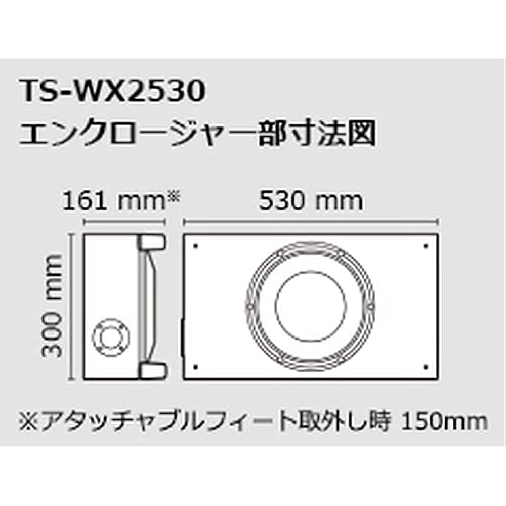 Pioneer Pioneer Speaker TS-WX2530 Subwoofer 25cm Carrozzeria