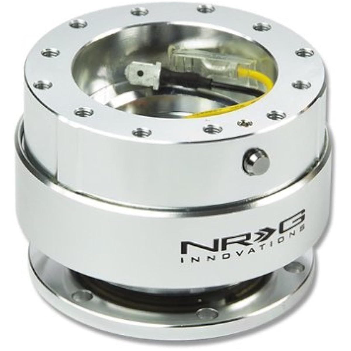 NRG Innovations SRK-100S 6 Hole Steering Wheel Silver Clome Quick Release / Hub Adapter GEN 1.0 SRK-100S