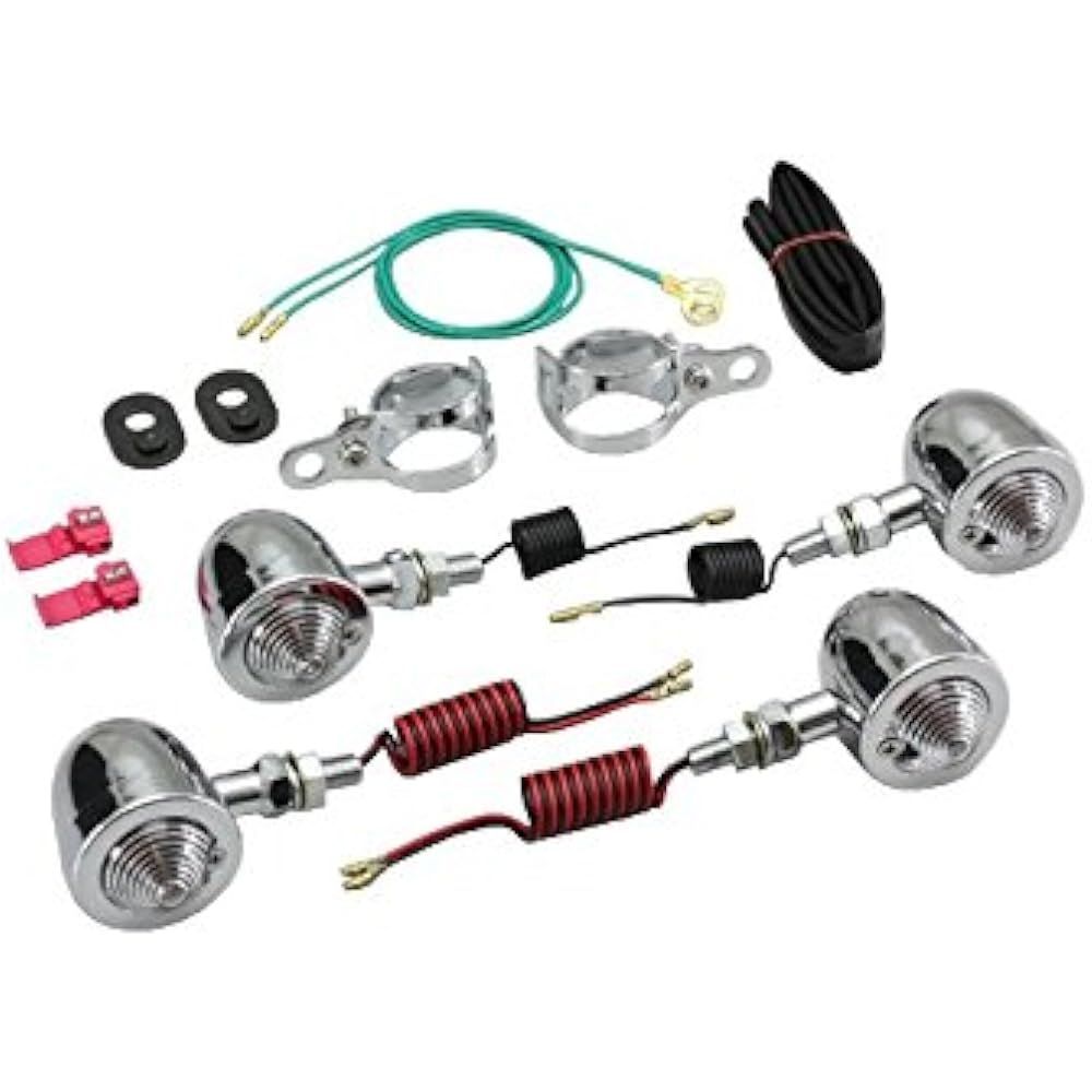Hurricane: Bullet turn signal fork mount (clear)