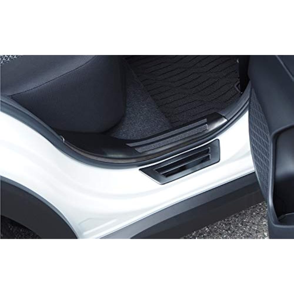 Samurai Produce Toyota Rise Daihatsu Rocky Gasoline Car Scuff Plate Side Step Inside & Outside Front Rear Set 8P Black Hairline