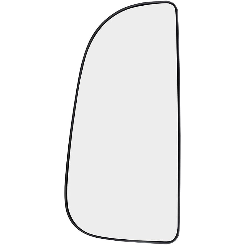Driving seat side traction mirror glass, with outer base, for 2009-18-year lamb pickup trucks.