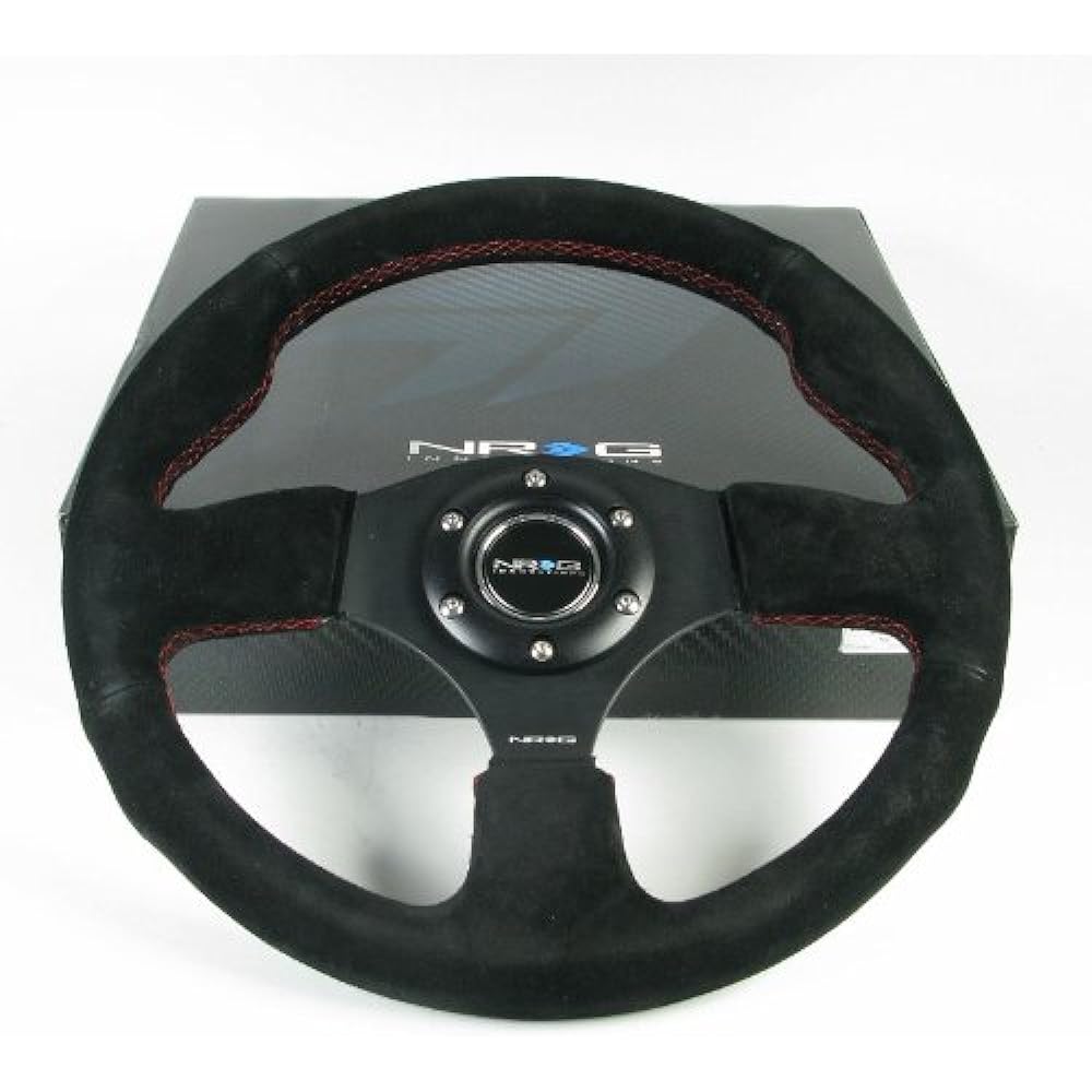 NRG Innovations ST-012S 320mm Sport Suede Steering Wheel Race