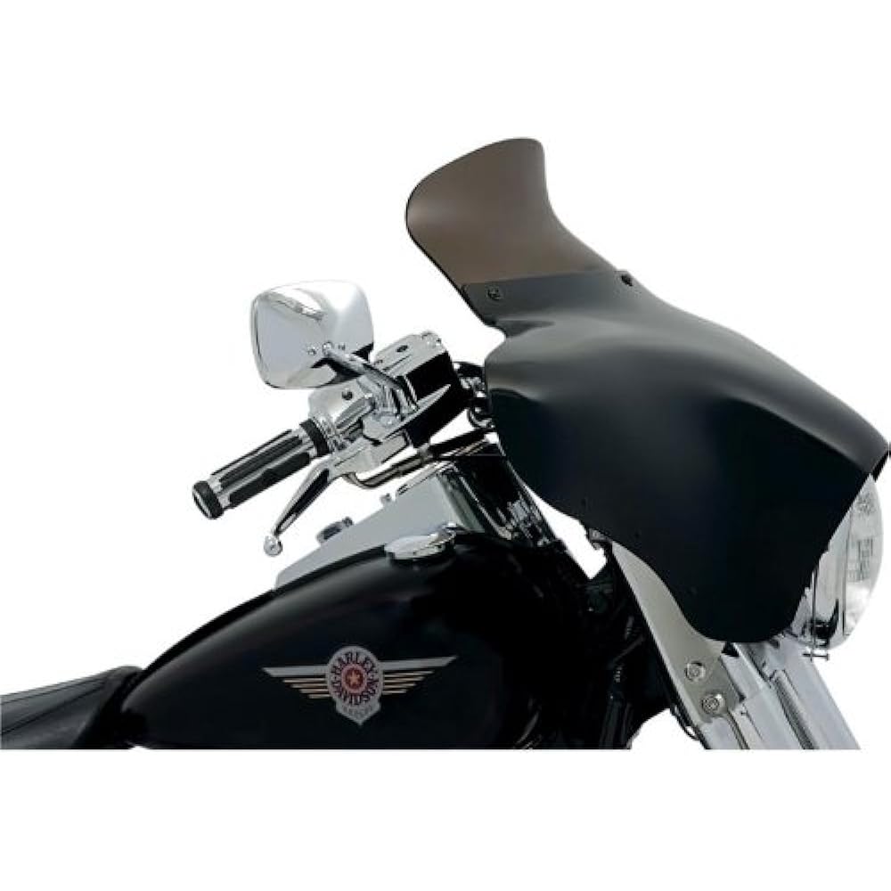 MEMPHIS Shades Bat Wing Fairing Spoiler 6.5 inch windshield -6.5 inch/smoke