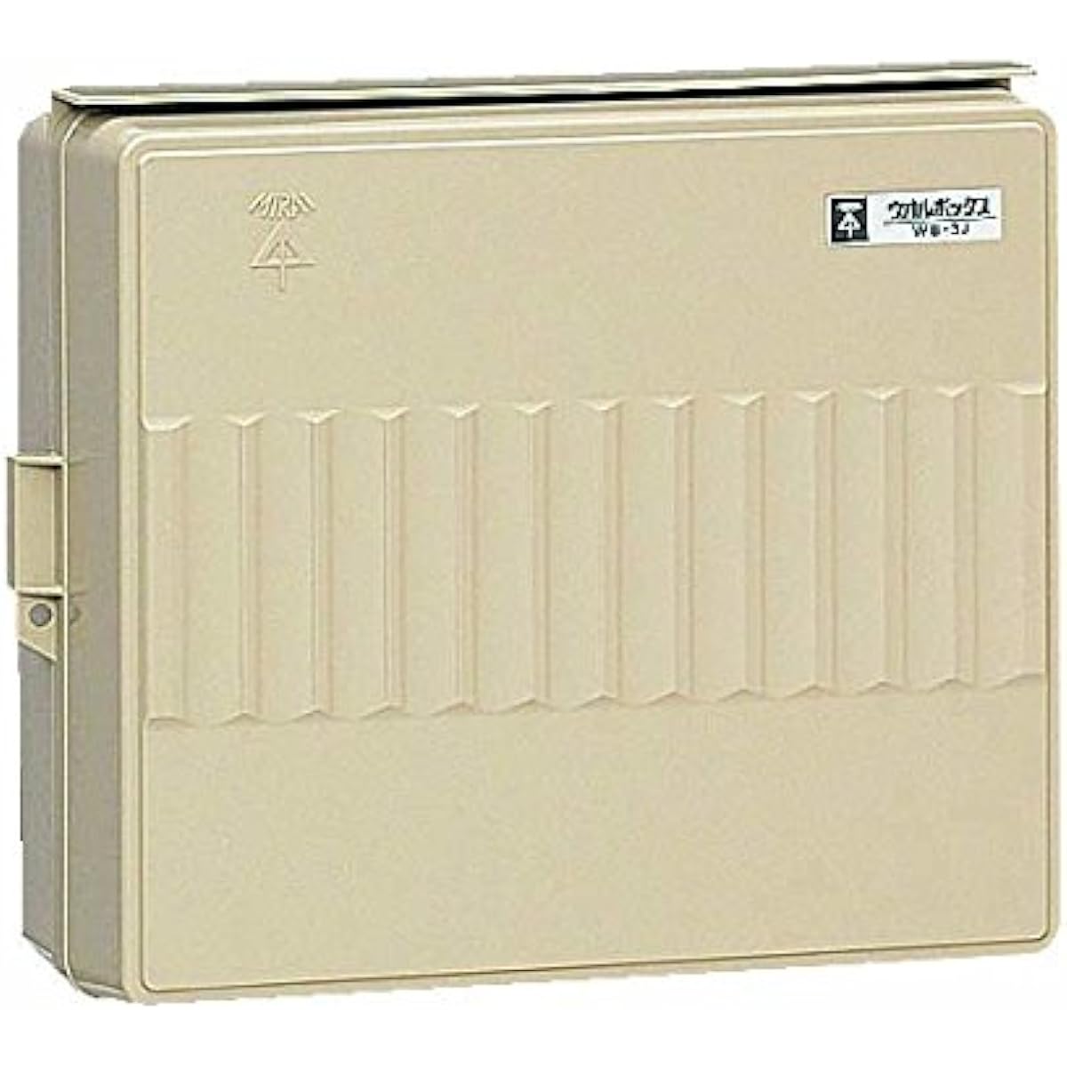 Mirai Kogyo Wall Box Horizontal Type Effective Fukasa 108 Beige 1 Piece WB-3J