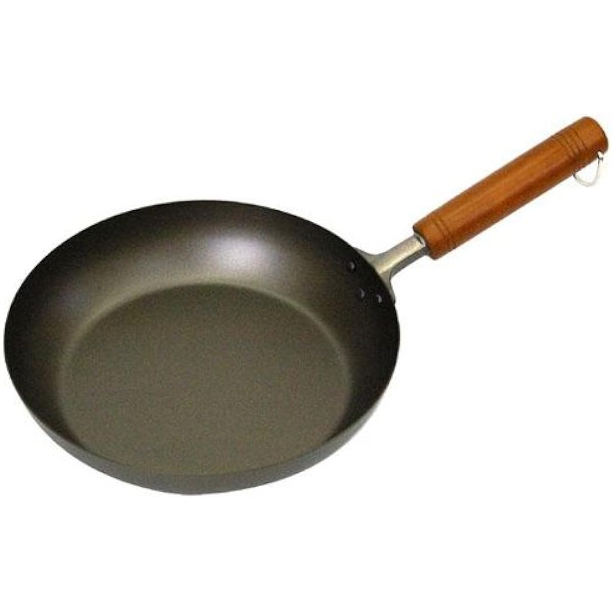 Hasemoto Pure Titanium Wooden Handle Frying Pan 24cm Body: Titanium Handle: Wood Japan AHLJ824
