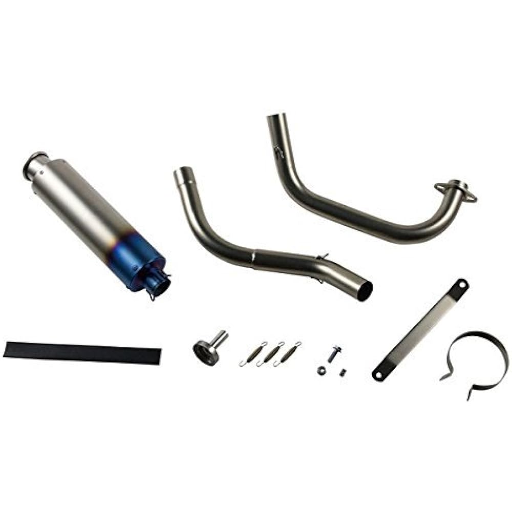 Bike Parts Center Custom Muffler Titanium Look for Honda Ape Ape 50 100 AC16 HC07 203101