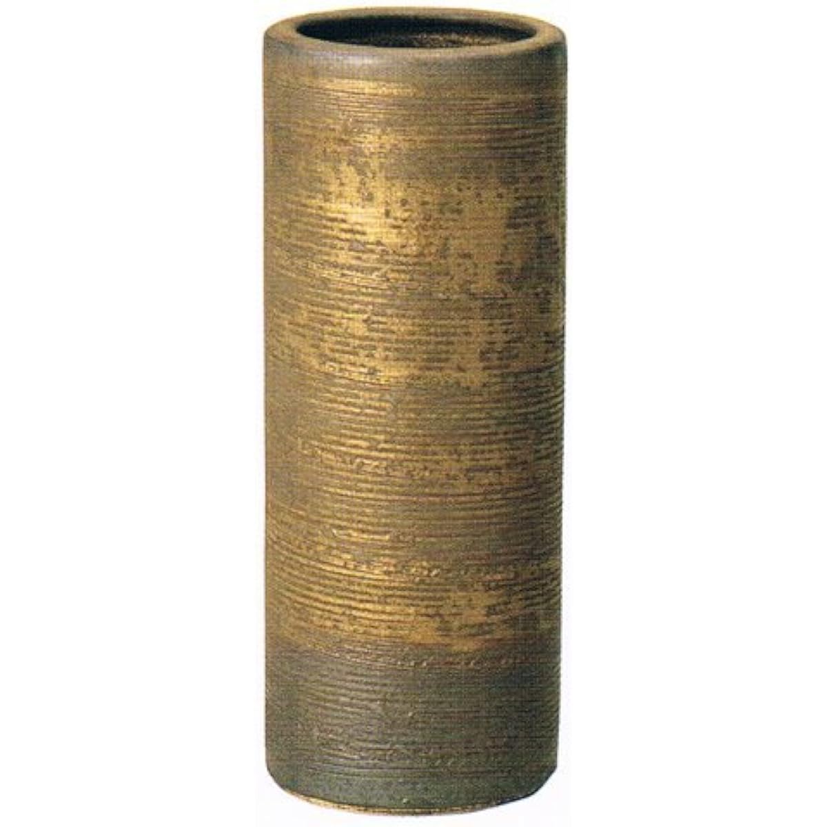 Golden pine bark vase, size 10, Shigaraki ware pottery, vase, vase, vase