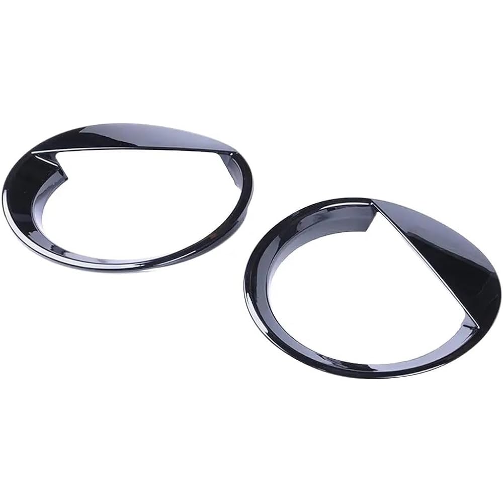 Car Parts Black Chrome Besel Front Light Head Light Cover 2 Pack Car Parts
