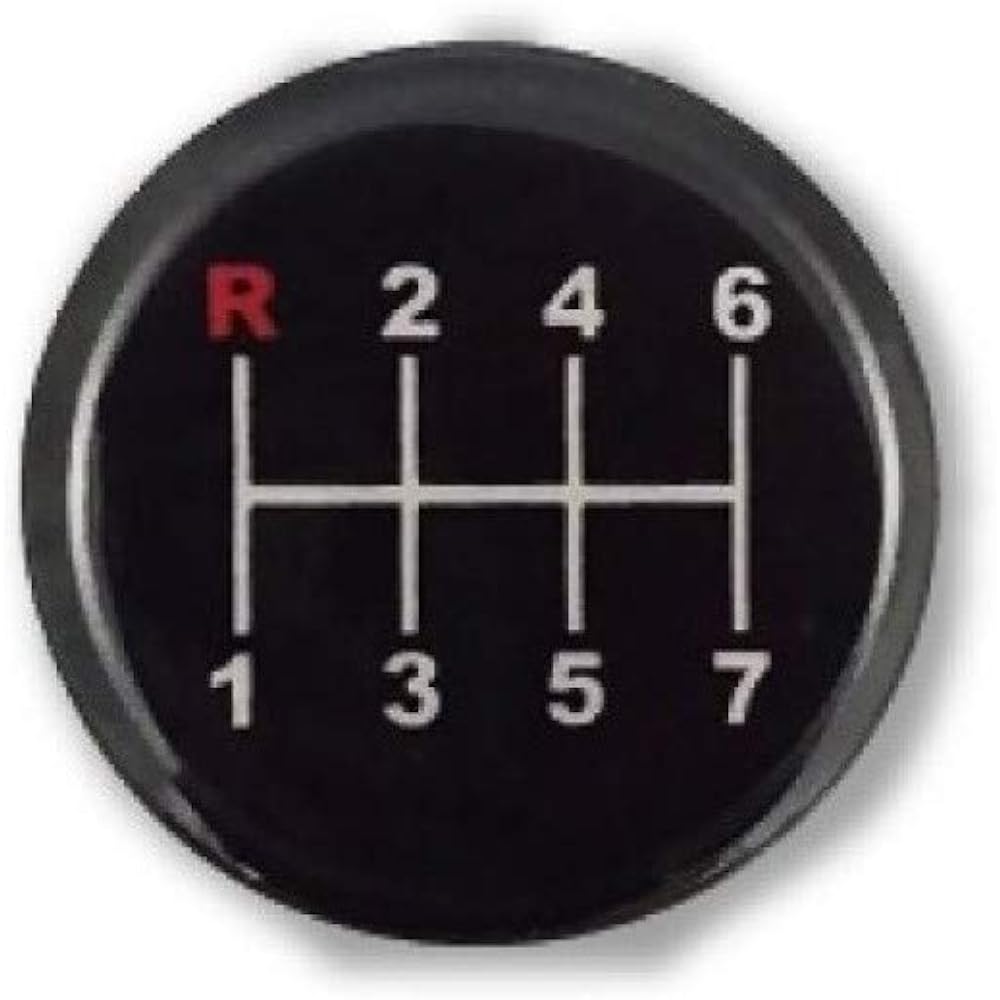 Crystal Shift Knob Foam 150mm Clear/Red with Conversion Adapter for Fuso Super Great Hino Profia Isuzu UD Kuon Quon MM75-3103-CLR