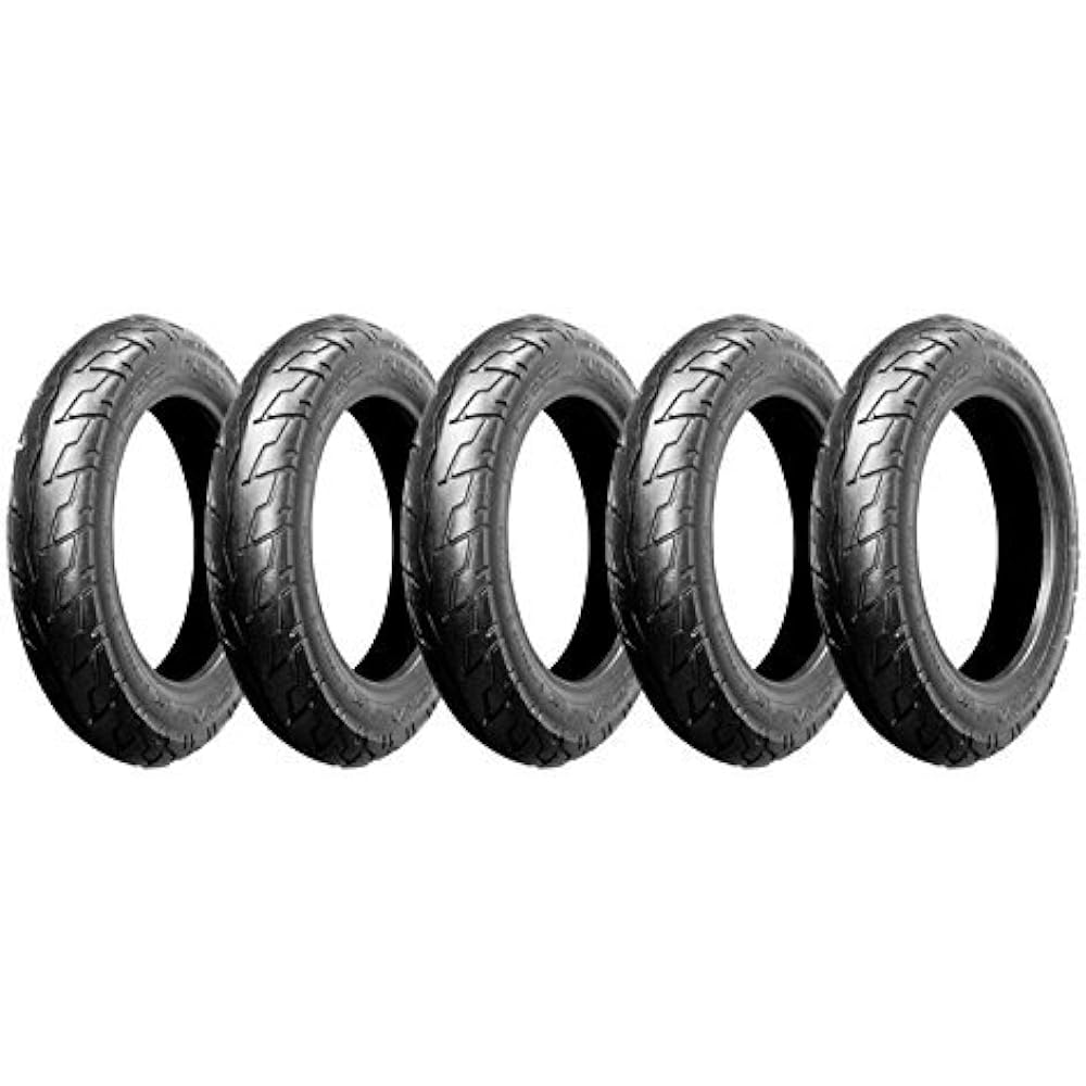 DURO Bike Tire 80/100-10 T/L Set of 5 795601