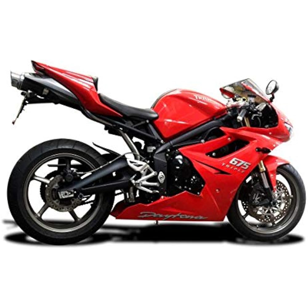 DELKEVIC Slip-on Carbon Muffler TRIUMPH DAYTONA 675/675R 2006-2012 200mm KIT01HG