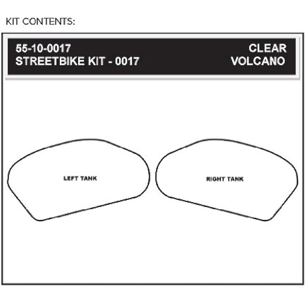STOMPGRIP Traction Pad Tank Kit VOLCANO Clear CBR600RR(03-06) 55-2003