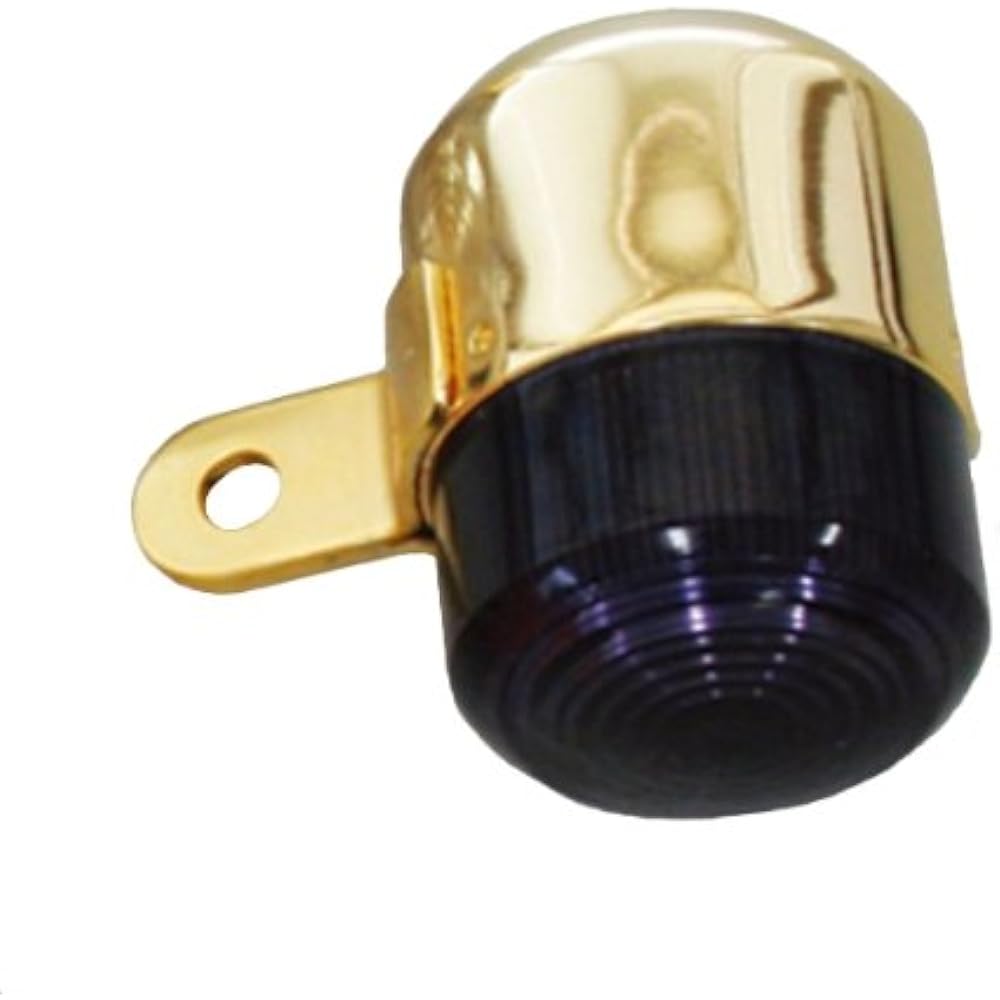 POSH 4L MONKEY Type Turn Signal 24K Plated/Clear 2 Pieces 205016