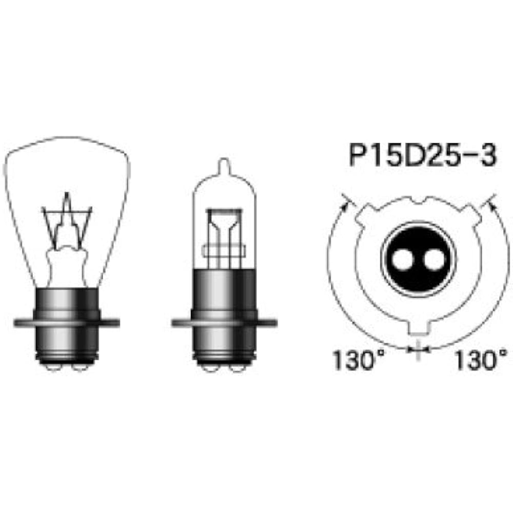 M&H Matsushima Halogen Bulb 6V35/35W Clear PH8 7 Light