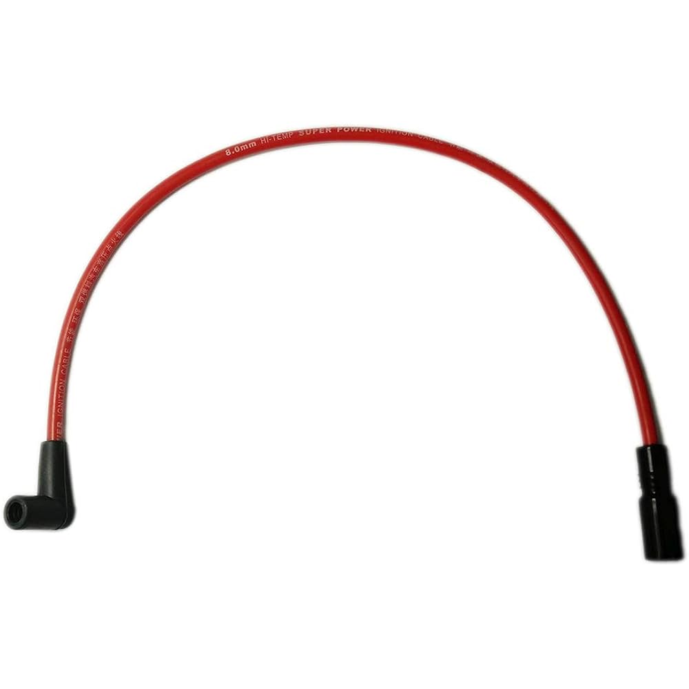 10.4mm 10mm Red Spark Plug Wire Harley Davidson Big Twin 99-19 FXD Dyna Softail