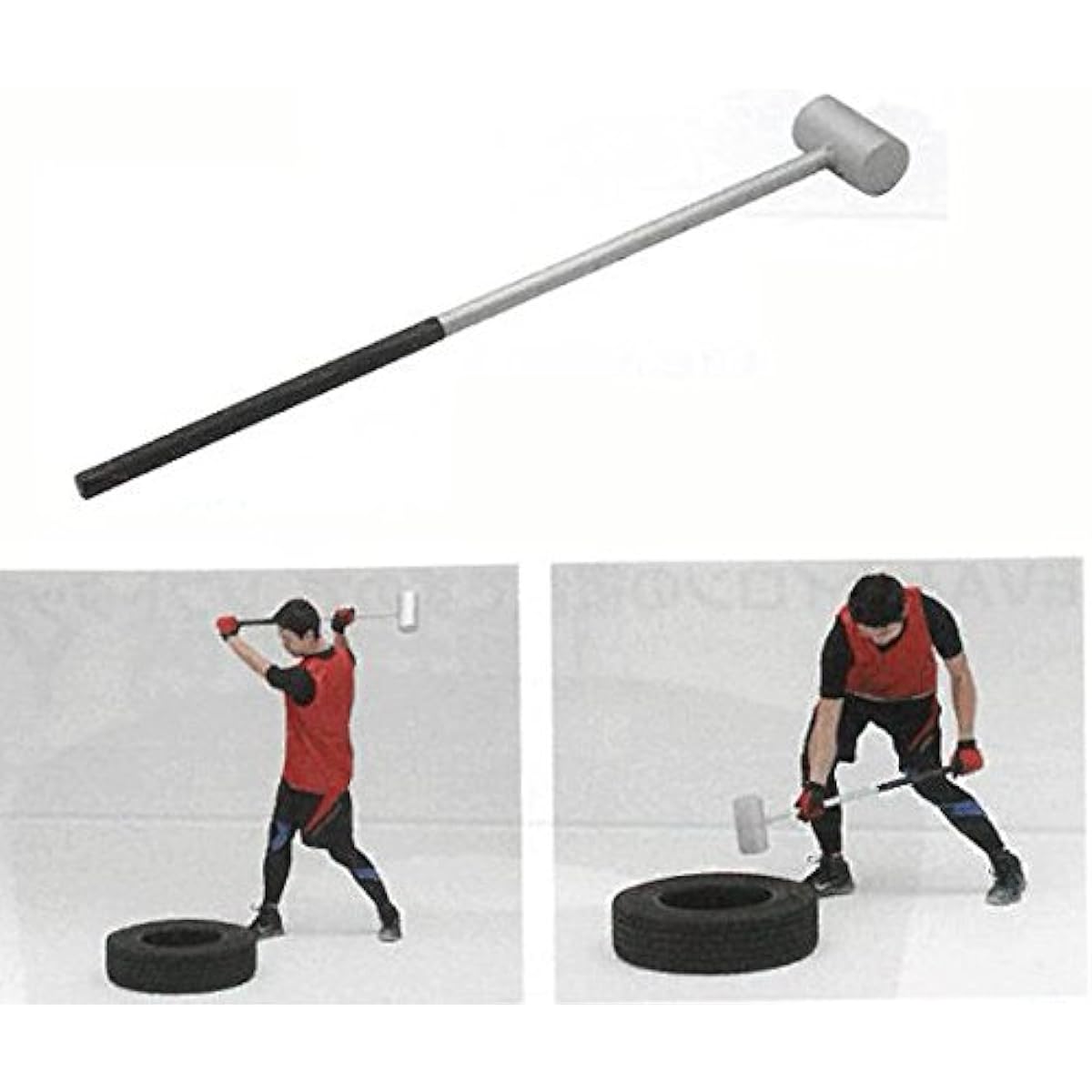DANNO Core Training Equipment Ironman Hammer 7 7kg D7017 Grip Φ25mm, Non-slip Grip Length 80cm