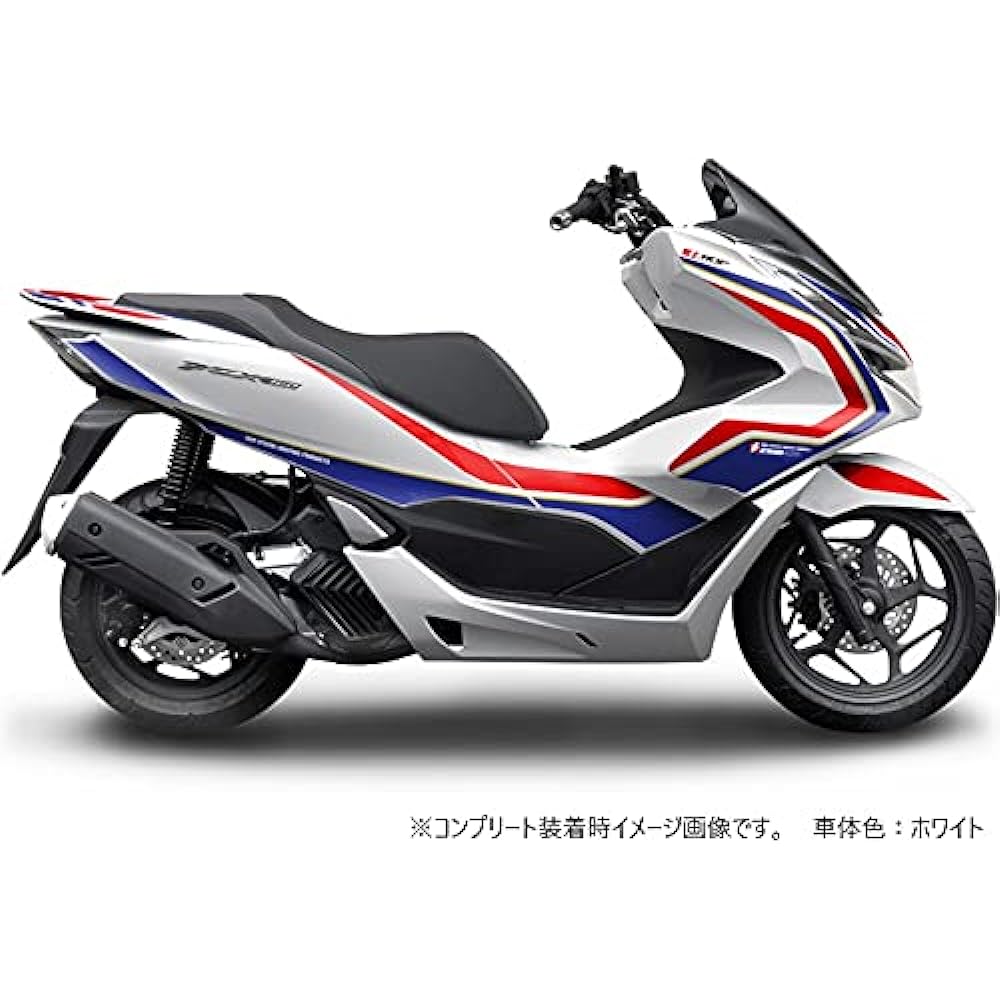 MDF Graphic Kit Tricolor Front Side PCX 21-/PCX160/PCX e:HEV M21PCX-A-TR-FS