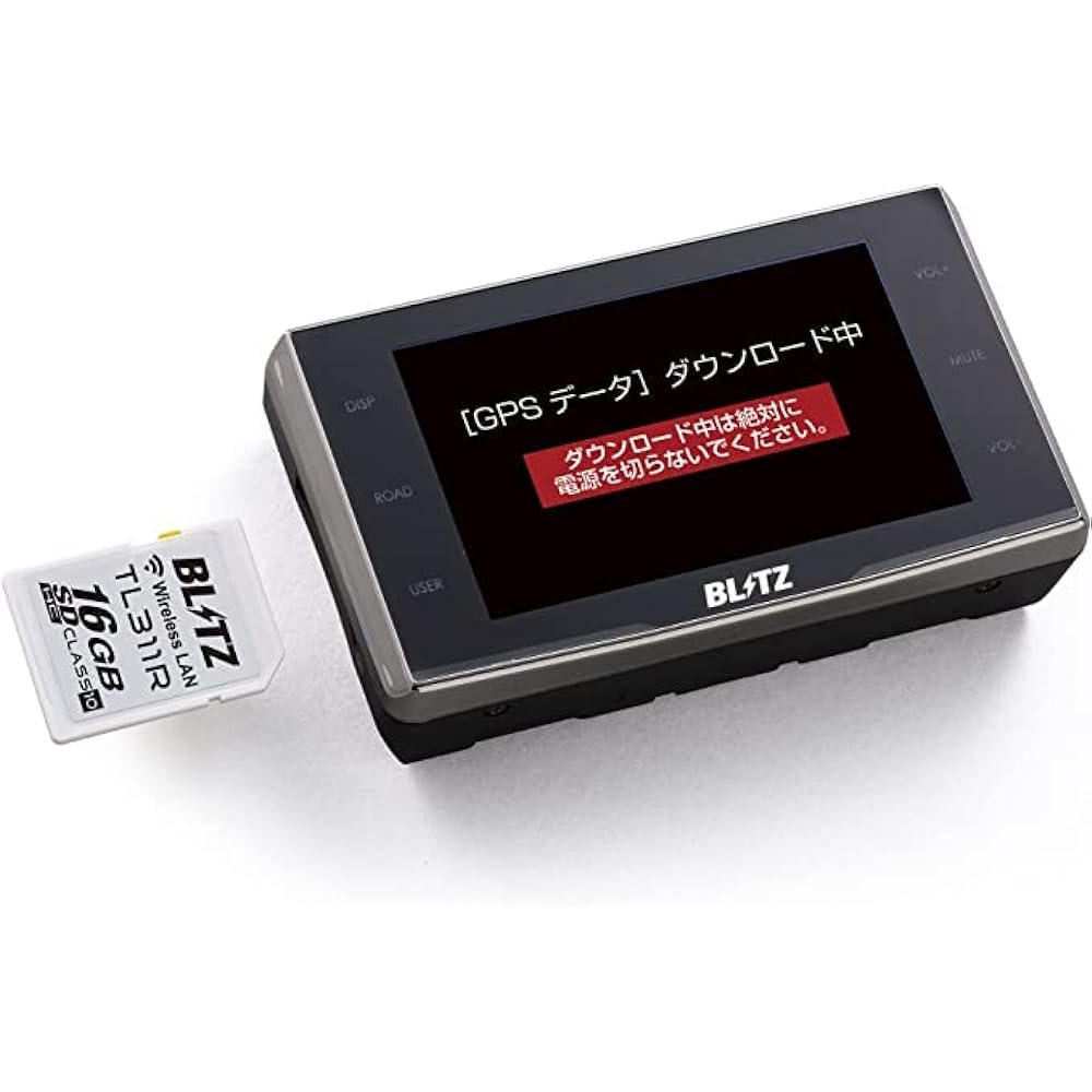 BLITZ Touch-BRAIN LASER for Radar Detector SDHC Card with Built-in Wireless LAN TL311R BWSD16-TL311R Black