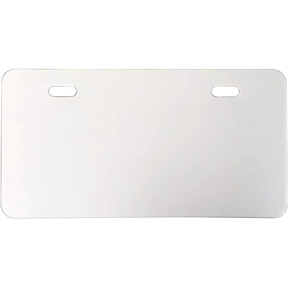 POSH Small Square License Plate Holder Type2 Local Number Mounting Base for Moped/Moped 2 Types Silver 202040