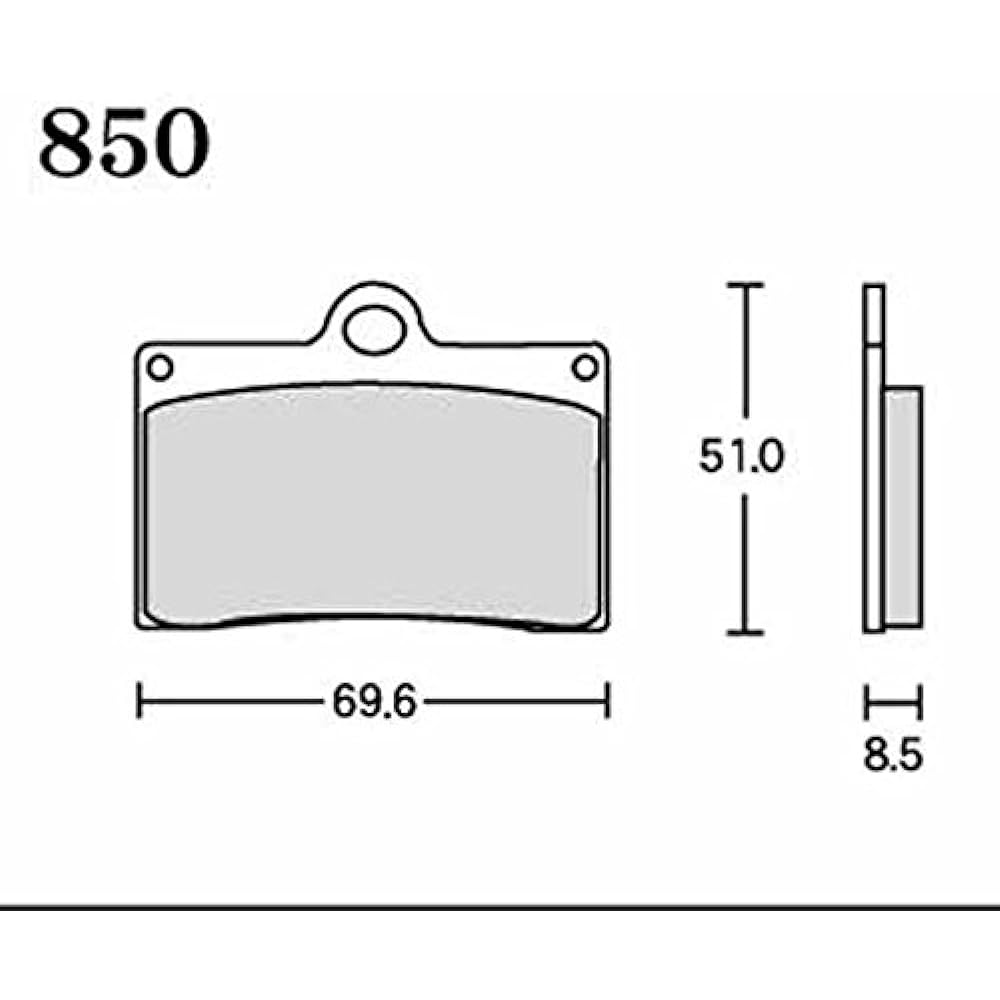 RK Brake Pad FINE ALLOY DUCATI: M900 Monster '94~'00, for Brembo 4POT (single pin) (front), etc. for motorcycles, motorcycles, 2 wheels 850FA55