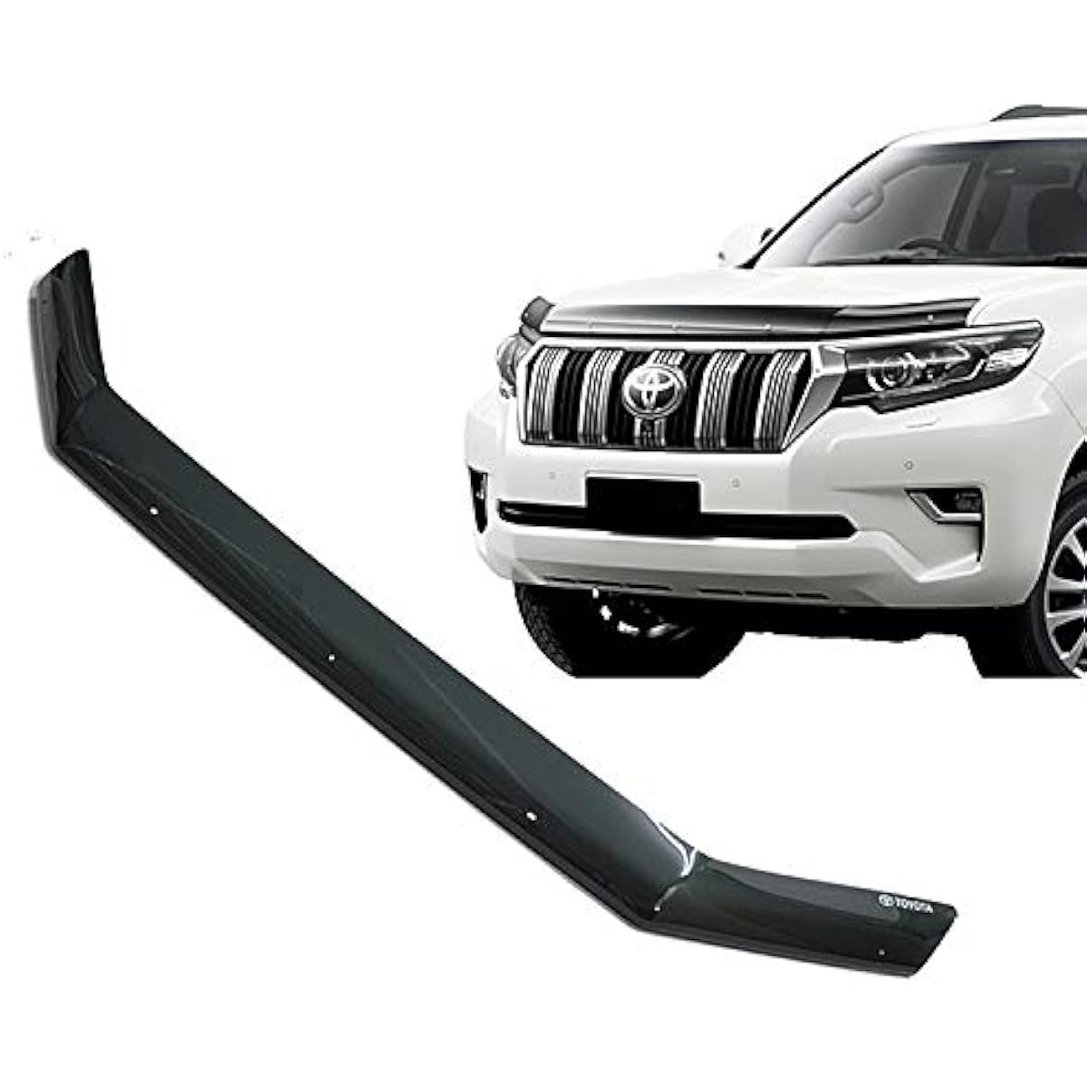 Australia (Australia) Toyota genuine 150 series late Prado bug guard/hood protector smoke