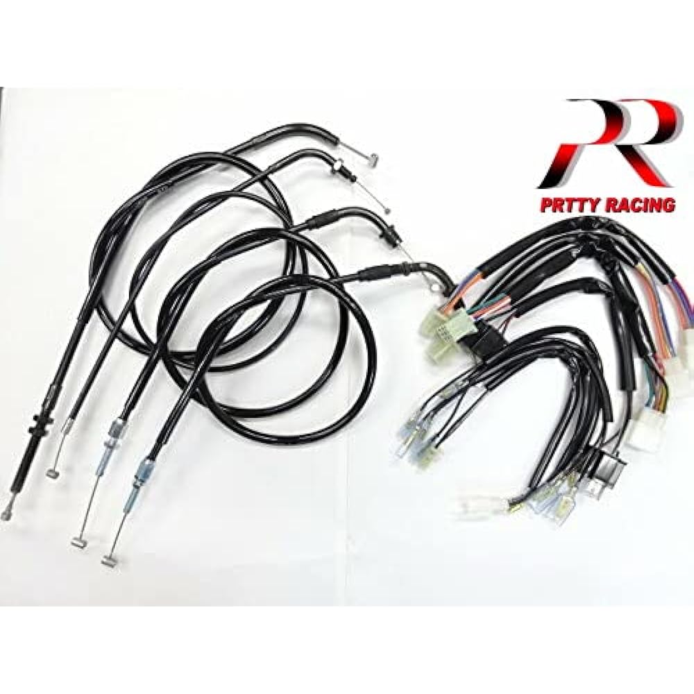Domestic Made in Jade Handle Wire Set of 4, Black, 20 cm with Harness