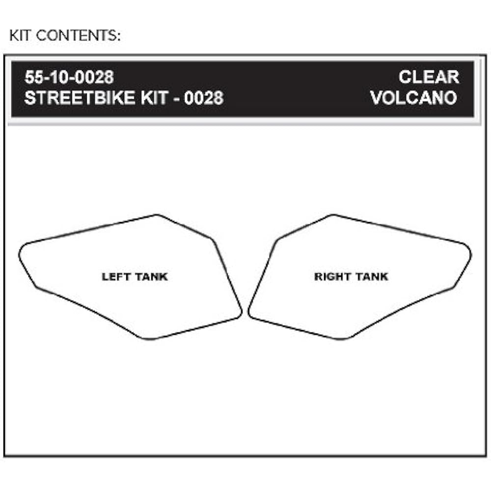 STOMPGRIP Traction Pad Tank Kit VOLCANO Clear GL1800 GOLDWING (12-13) 55-2018