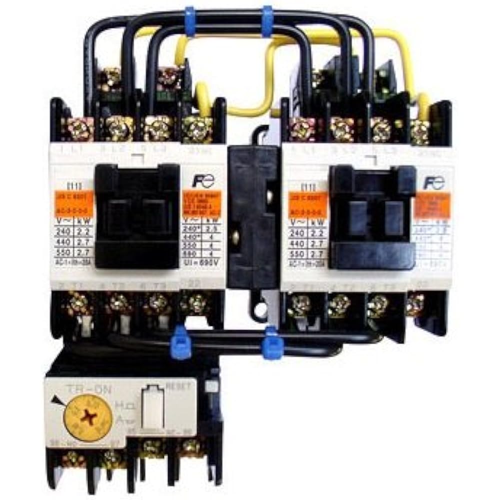 Fuji Electric Reversible Electromagnetic Switch No Case Cover SW-03RM-200V-0.1KW-AC200V-1B2
