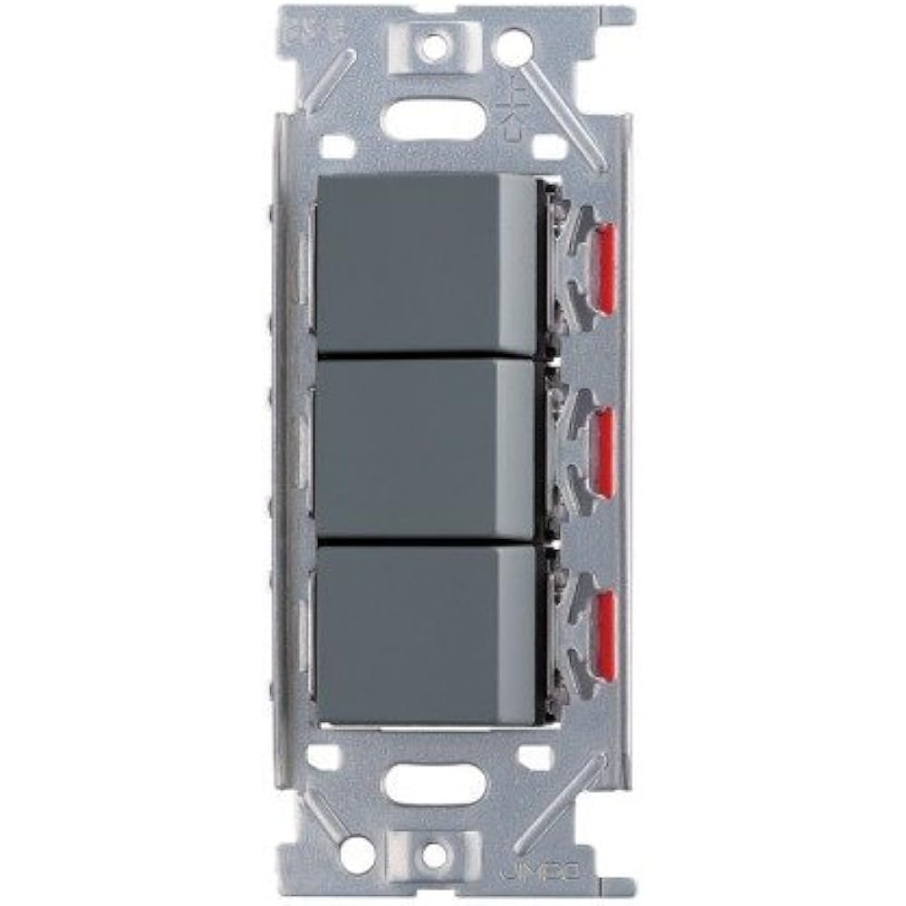 Jimbo Electric/NKW Switch Set 3-way Triple Solid Gray (SG) NKW03008