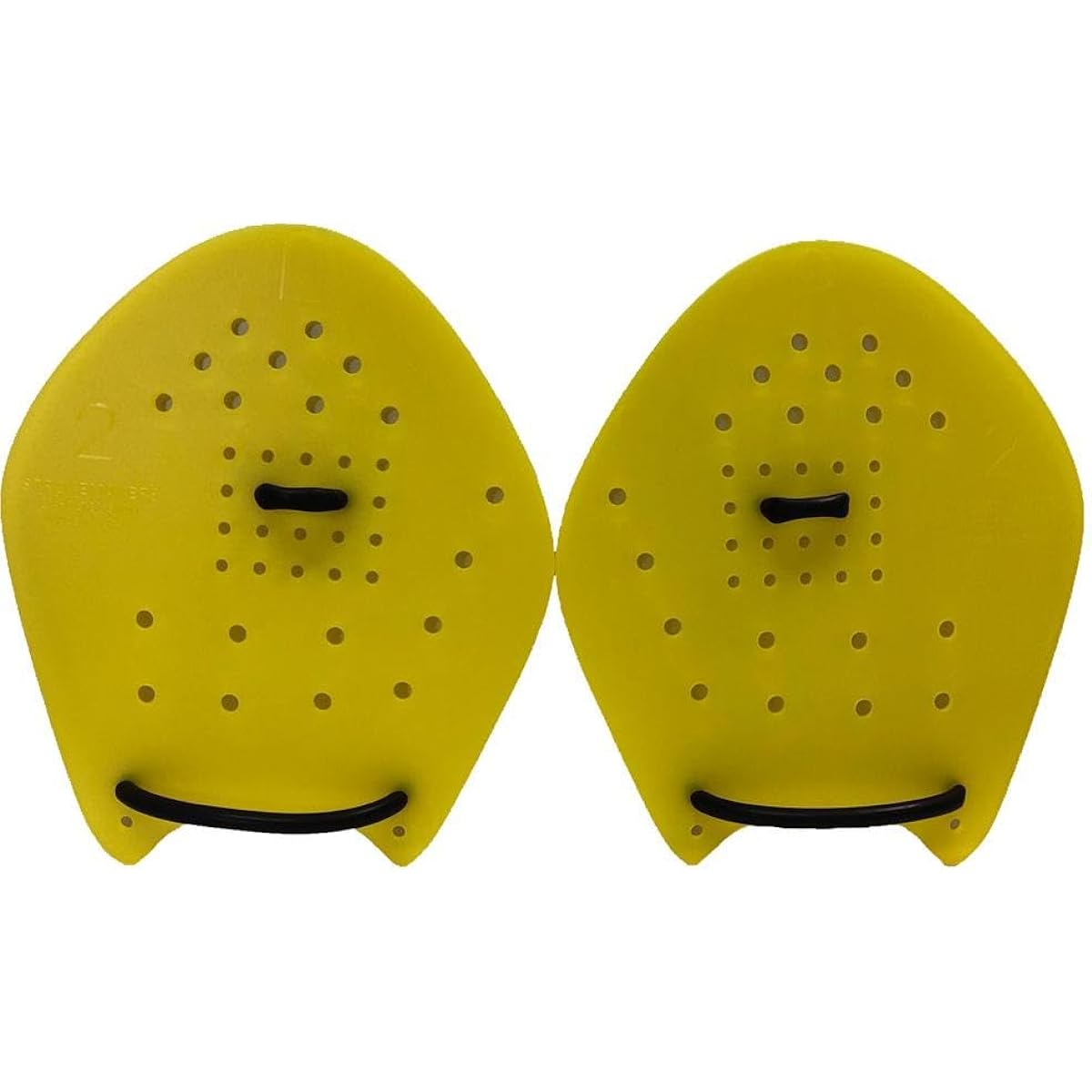 STROKEMAKERS Swimming Paddle For Competitive Level Swimmers Above Middle School/High School Students #2 Yellow Made in Japan