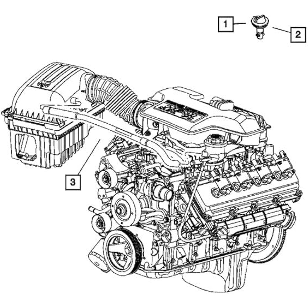 Mopar 53032531AE with PCV Valve Glomet