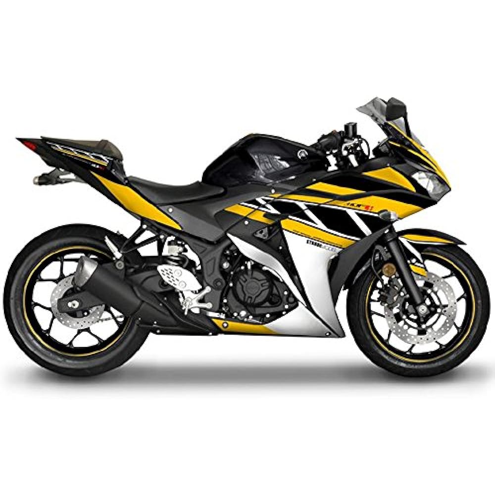 MDF Graphic Kit Front Top Set Strobe Model Red YZF-R25/YZF-R3(15-18) MR25-D-RD-FT