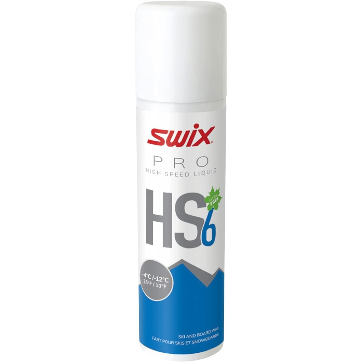 SWIX HS06 Liquid Blue HS06L-12 Spray Racing Wax Durability -6~-12C PRO High Speed Liquid HS Snowboard Skiing Winter Sports Maintenance Winter Alpine Snow Mountain