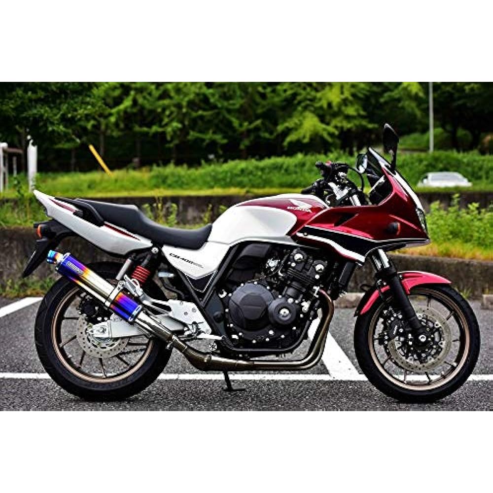 BEAMS R-EVO Slip-on Heat Titanium Silencer Government Certification CB400SB/SF 2017~ G184-53-P1J