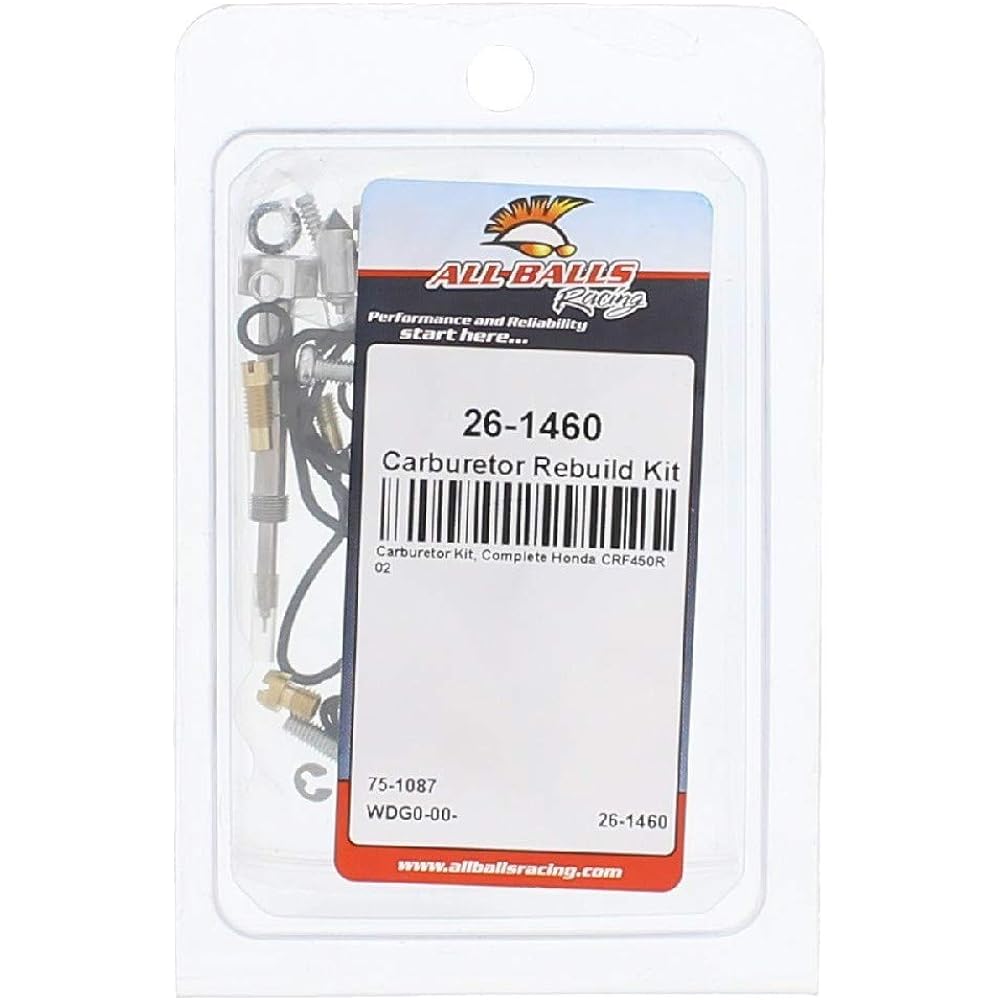 All Balls 26-1460 Carburetor Repair Kit (26-1460 Honda CRF450R 2002)