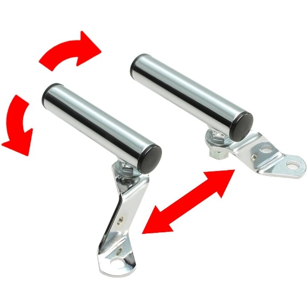 HURRICANE Clamp Bar Outer Diameter 22.2mm Clamp Effective Length 68mm Chrome Plated General Purpose HU1019C