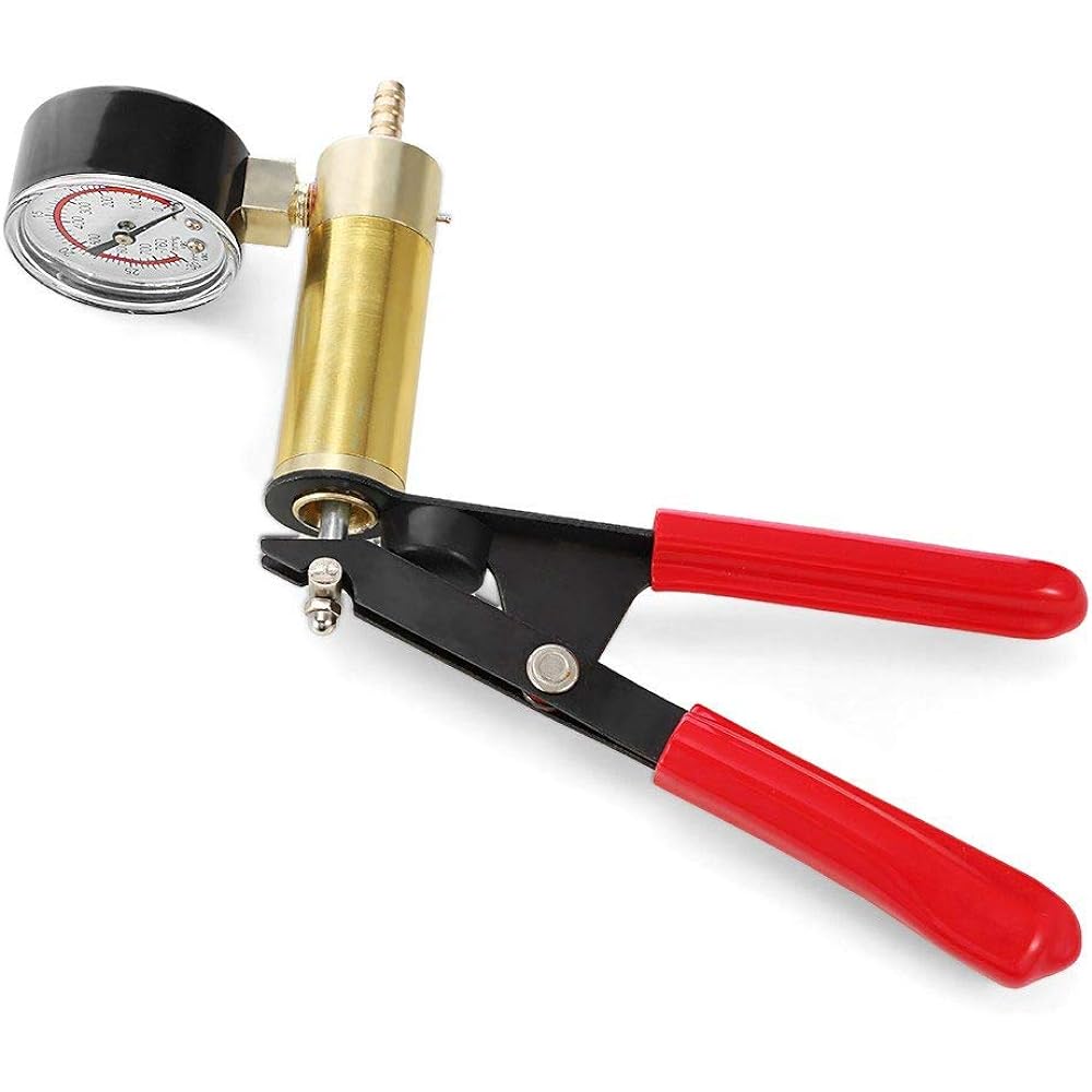 Zmart Manual DIY Brake Fluid Replacement Bleeder Tool Vacuum Pistol Pump Tester Kit Aluminum Pump Body Pressure Vacuum Gauge Original Japanese Instruction Manual Included