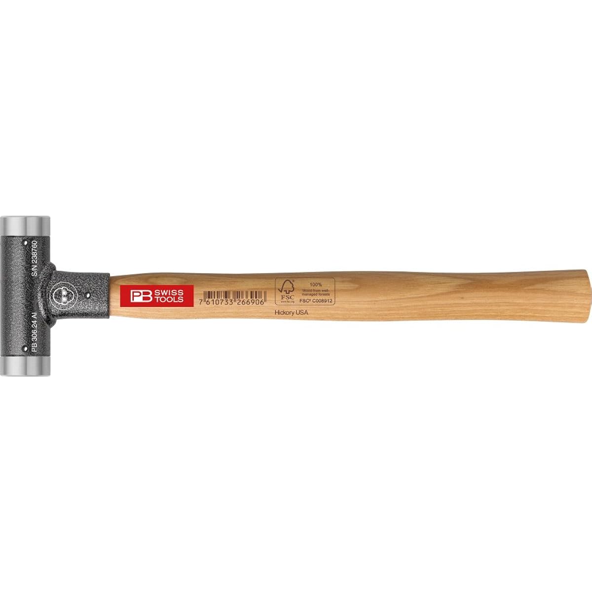 PB SWISS TOOLS PB Recoilless Aluminum Hammer 306-24AL