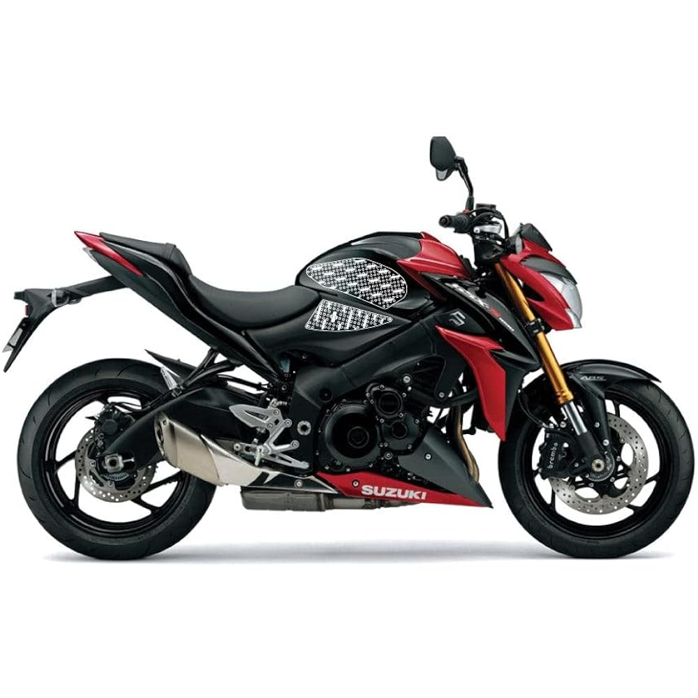 STOMPGRIP Traction Pad Tank Kit VOLCANO Elastomer Resin Black GSX-S1000(15-) GSX-S1000F(15-) 55-10-0120B